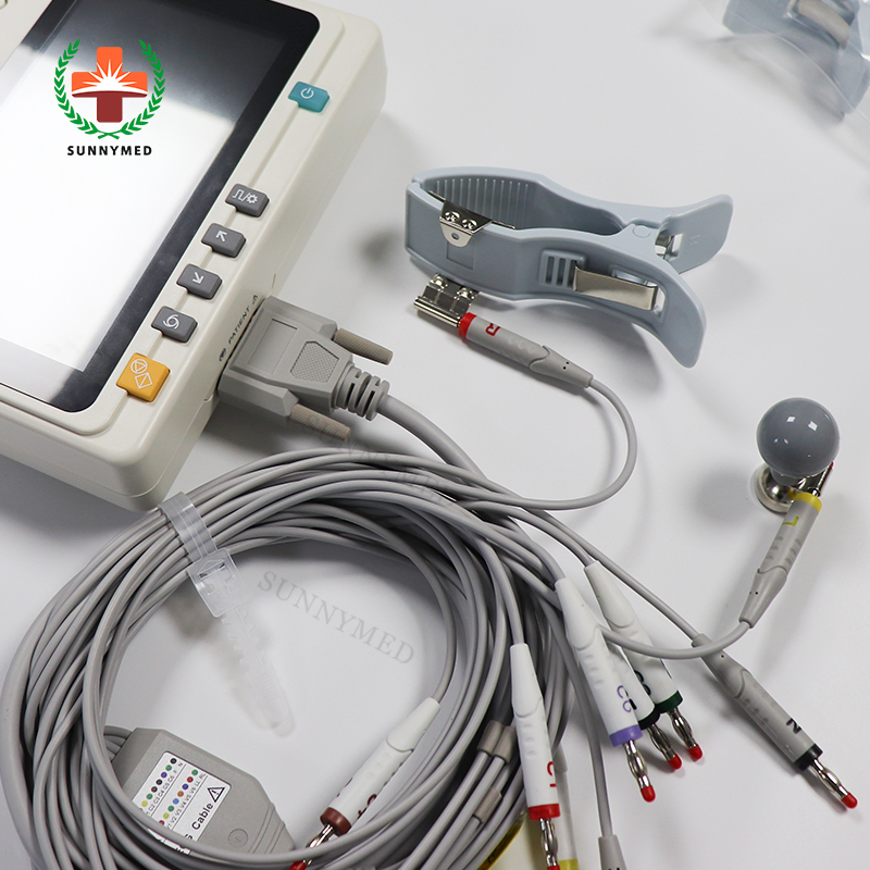 Sy-H004 Pantalla Táctil 12 Conduce 3 Máquina de ECG de Canal Electrocardiograma