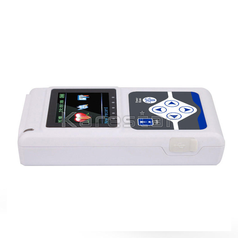 Sistema de ECG dinámico portátil, monitor Holter de ECG inteligente con múltiples electrodos y software de análisis