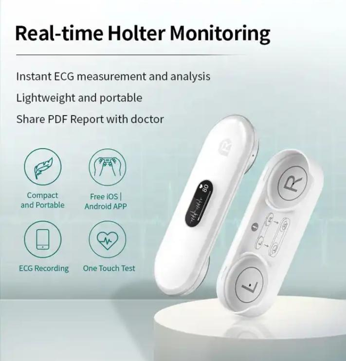 Máquina de EKG portátil, dispositivo de ECG móvil, monitor cardíaco