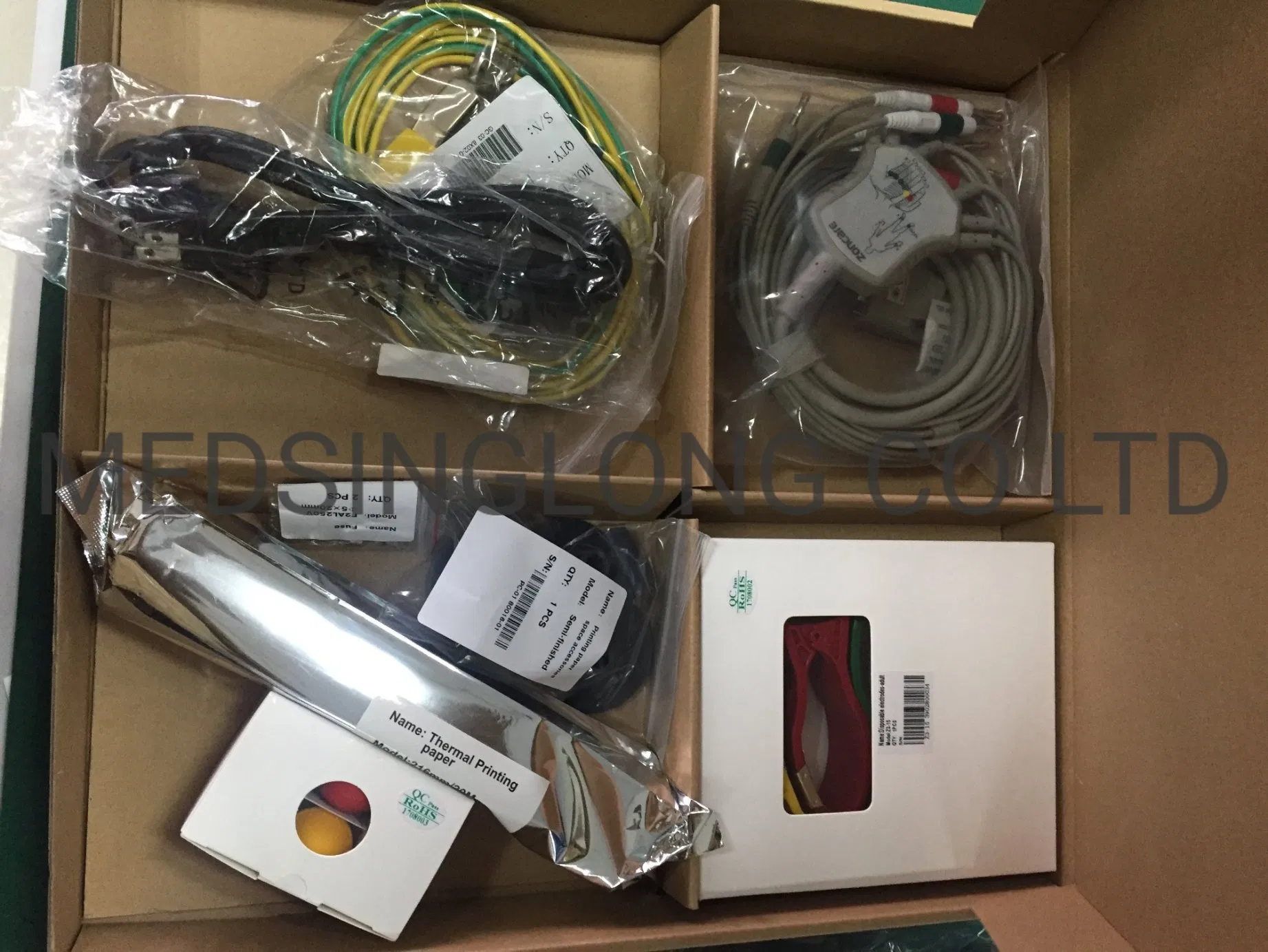 Venta al por mayor 12 Leads 9 Pantalla LCD táctil de color de pulgadas 200 Almacenamiento de datos ECG digital 12-Channel Máquina ECG electrocardiógrafo Mslec33