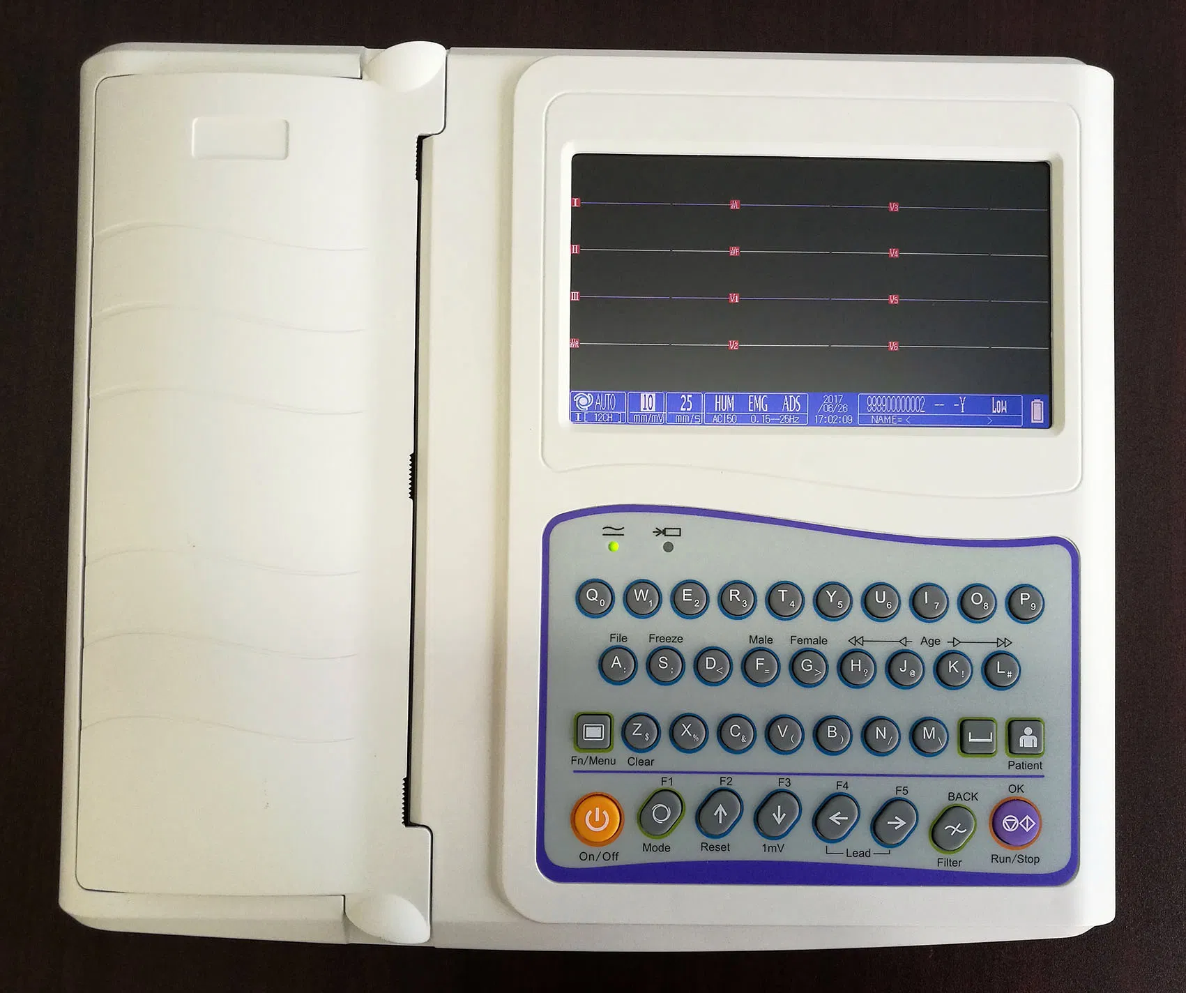 Precio de fábrica Máquina portátil digital de ECG/EKG con batería 12