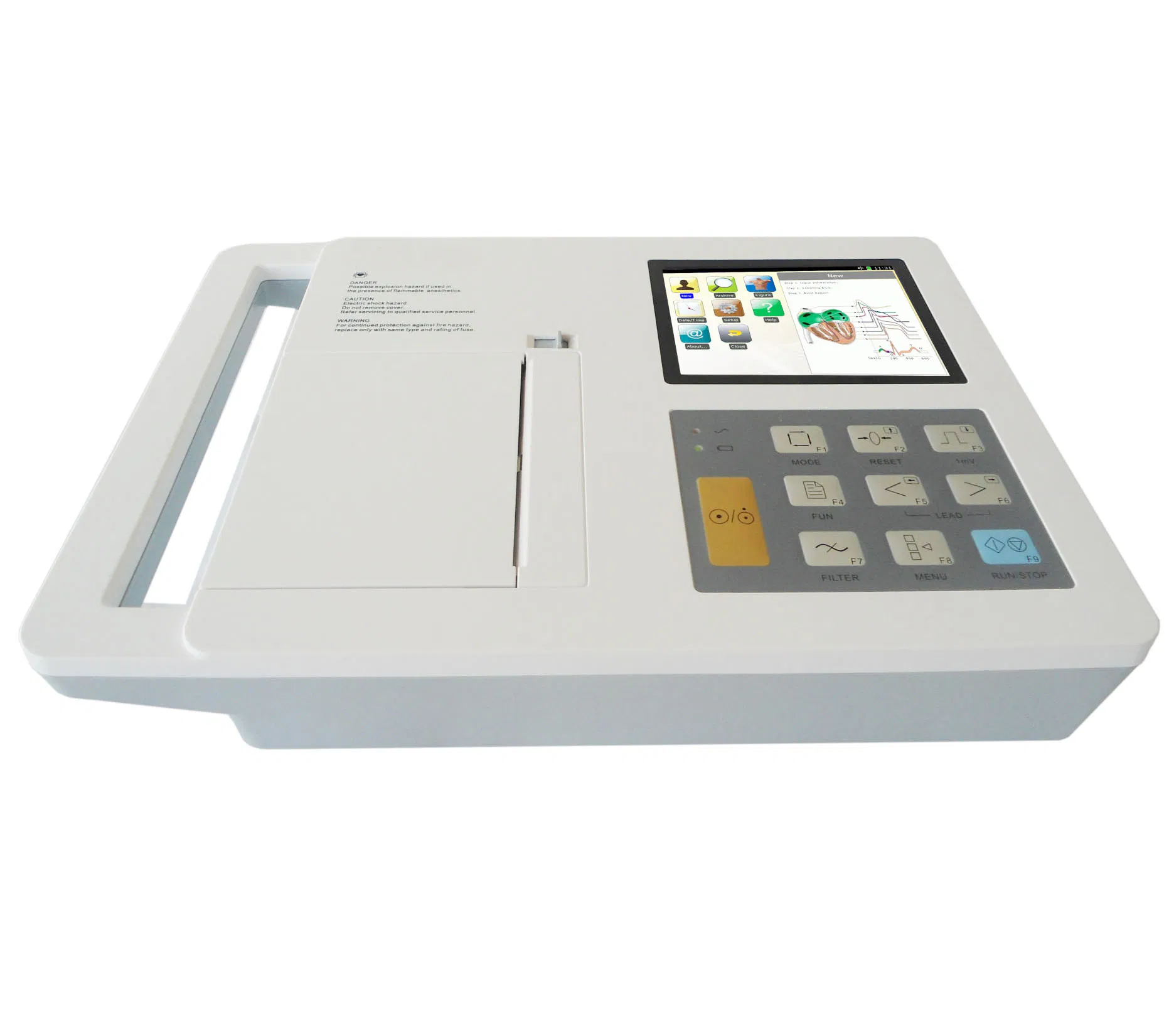 Máquina de ECG portátil de seis canales digitales