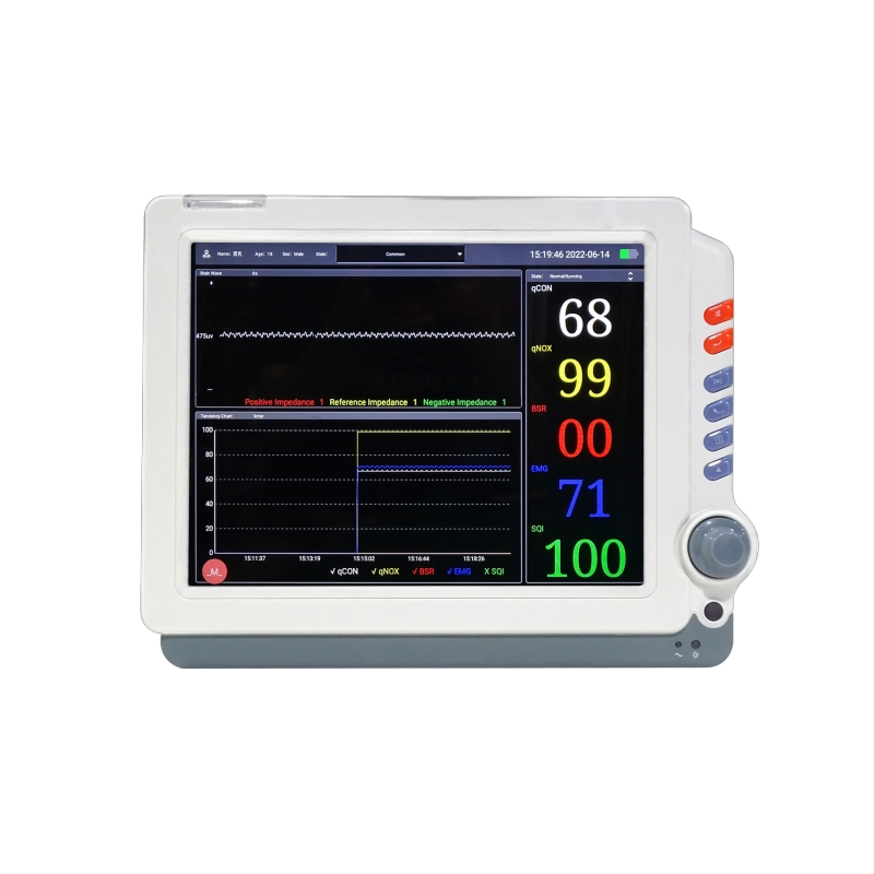 Soporte de monitor de paciente con pantalla LCD opcional, monitor de parámetros múltiples, sistemas de monitoreo de pacientes en UCI