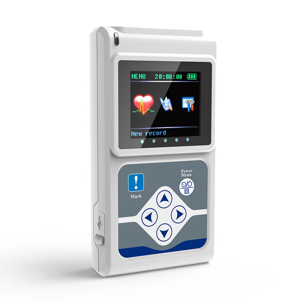 Contec Tlc9803 Dispositivo Médico Monitor de ECG 24 Registro de Hora 3 Sistema Dinámico de ECG