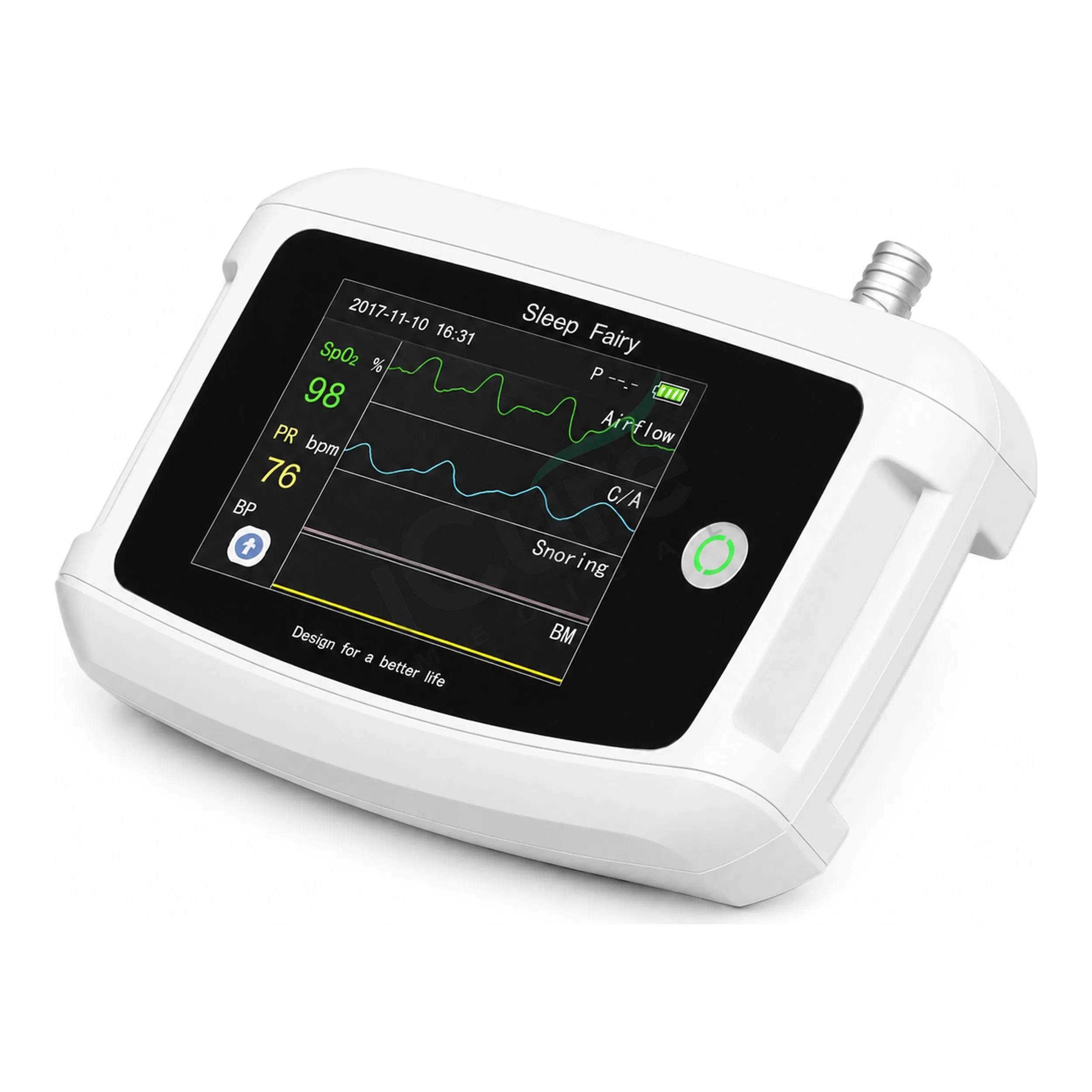22 Sistema de Monitoreo del Sueño con Polisomnografía de Canal con Análisis en Tiempo Real y Transmisión Inalámbrica EEG ECG SpO2 Monitoreo