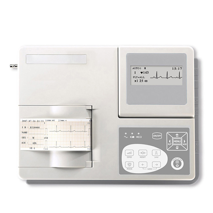 Se-1 Equipos de EKG médicos baratos para hospitales y clínicas 1 Máquina de ECG portátil