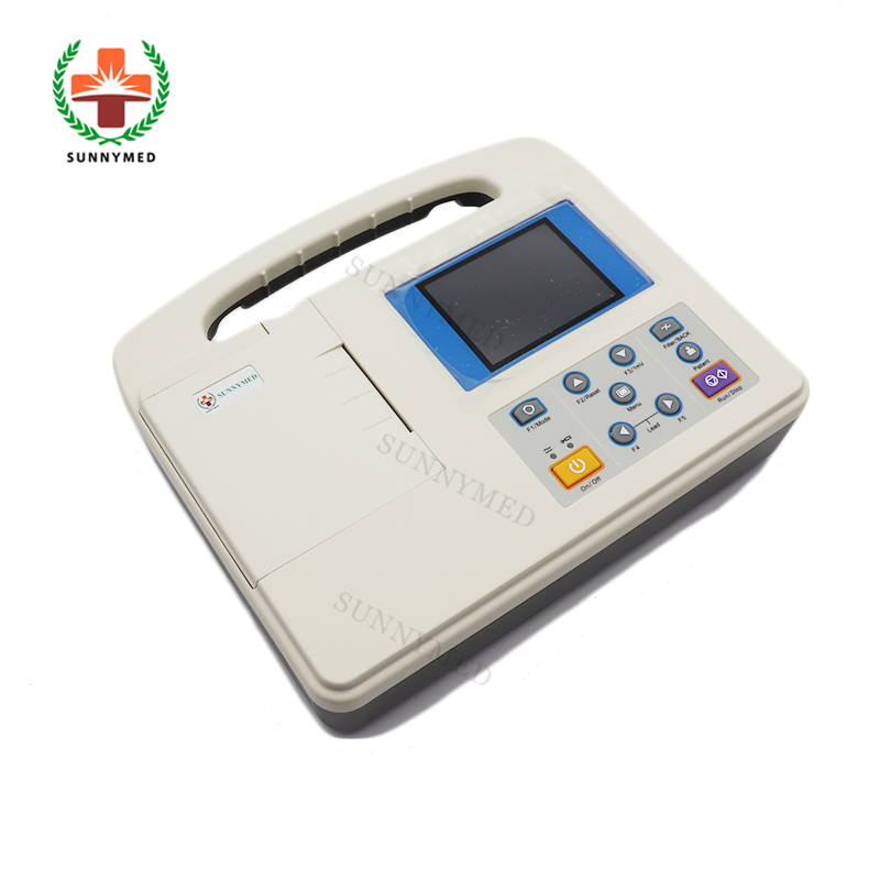 Sy-H001b Máquina de electrocardiografía portátil de un solo canal para hospital