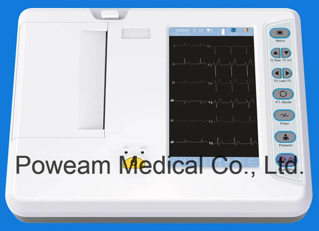 Máquina de ECG 6 canales