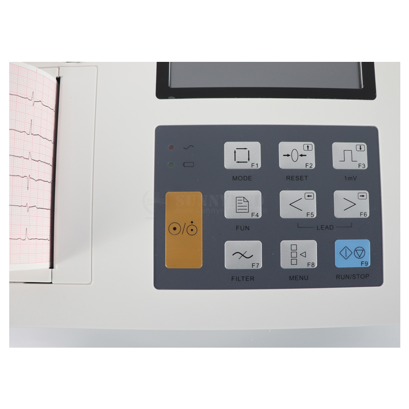 Sy-H006c Equipos Quirúrgicos 6 Canal 12 Electrodos ECG EKG Electrocardiógrafo Médico