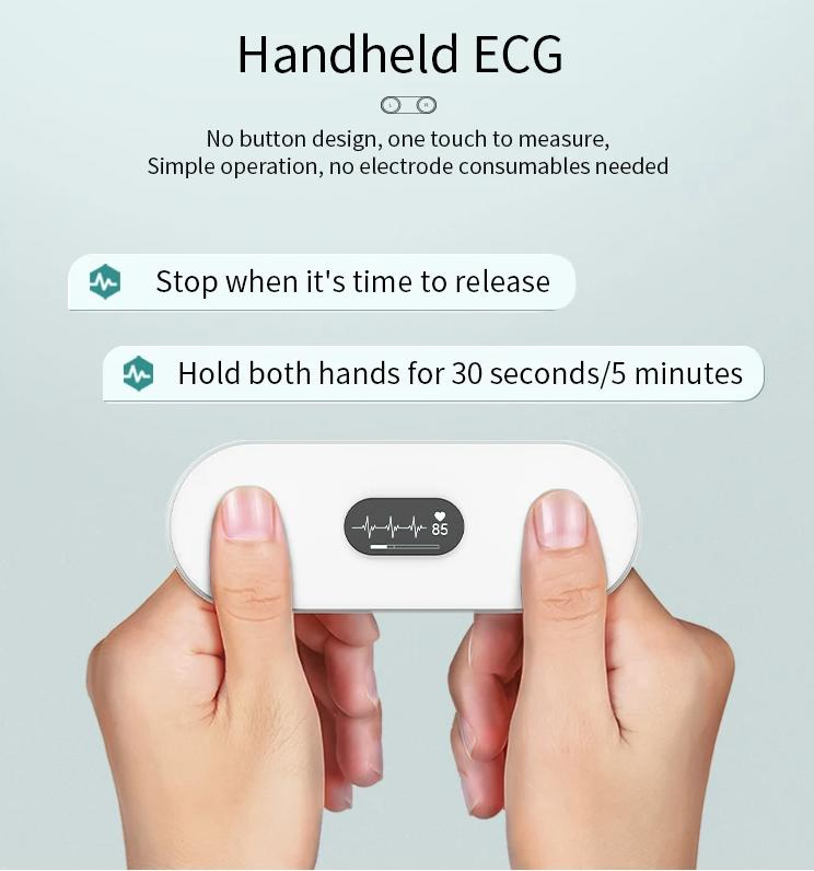 Máquina de EKG portátil, dispositivo de ECG móvil, monitor cardíaco