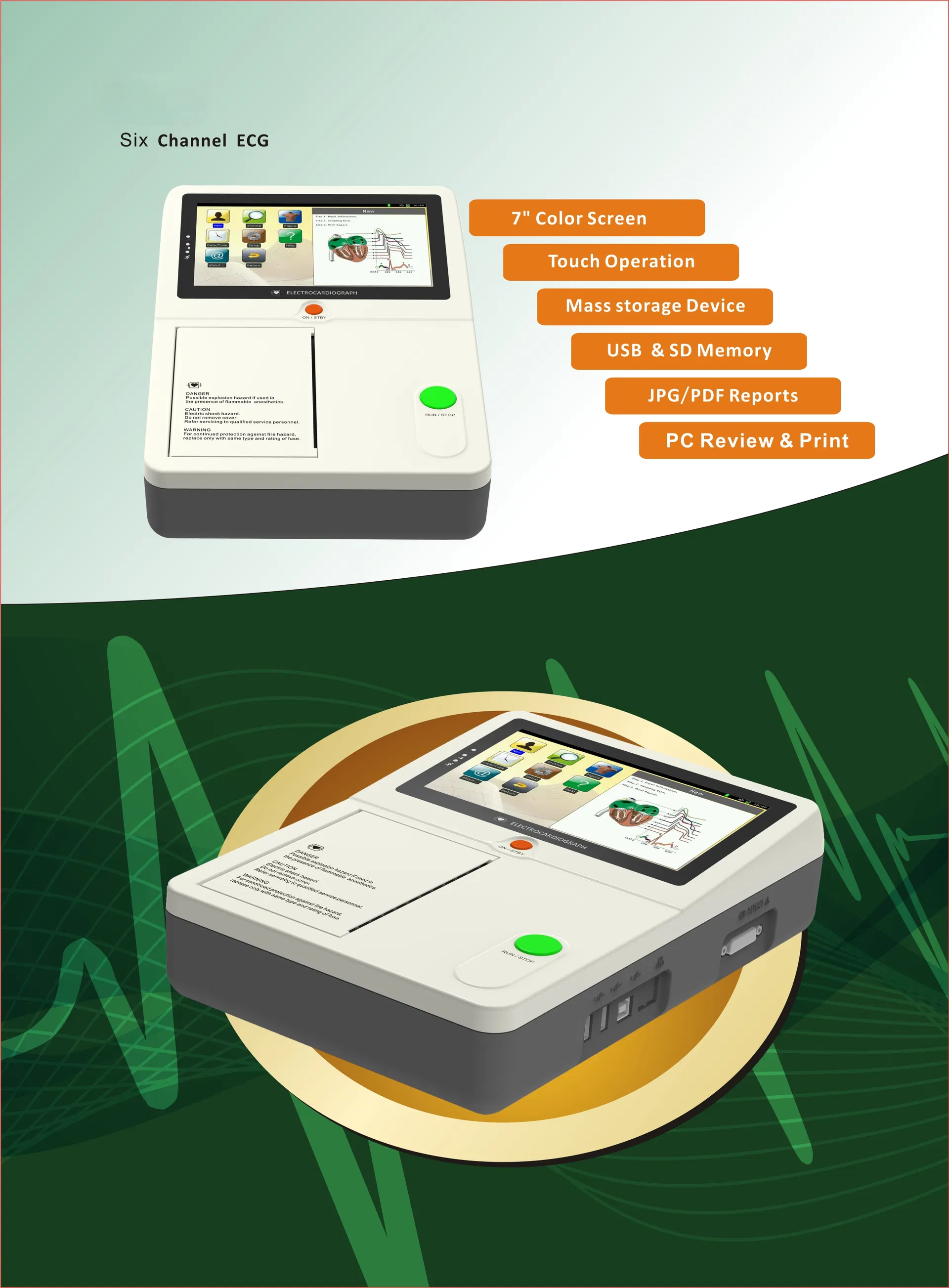 Máquina de ECG Digital