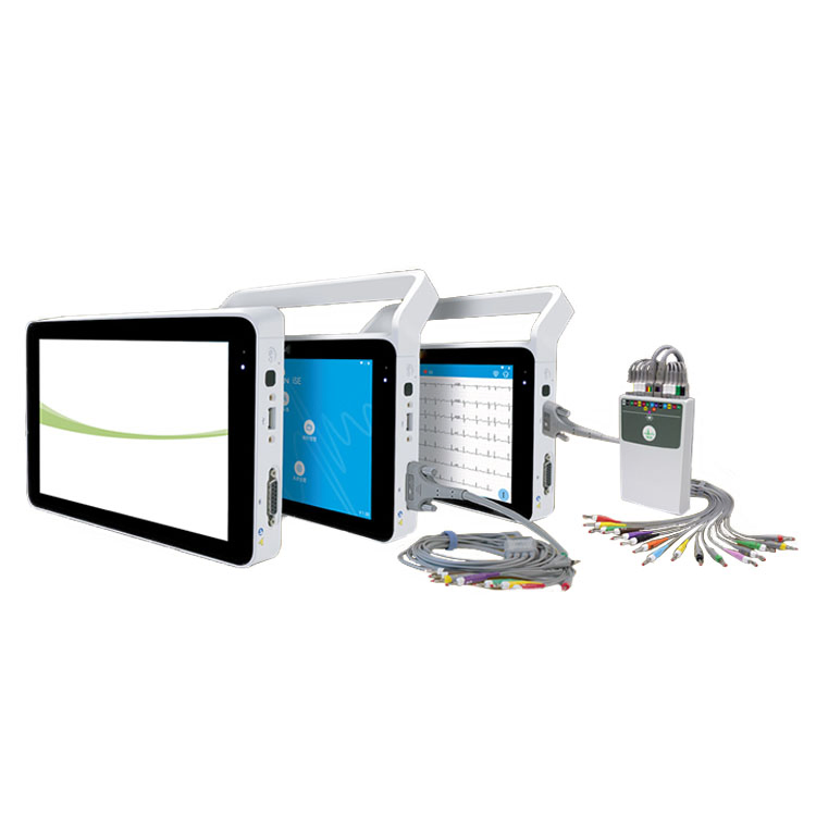 Serie ISE 12 18-Lead ECG Equipos Médicos Edan Electrocardiógrafo Digital Portátil