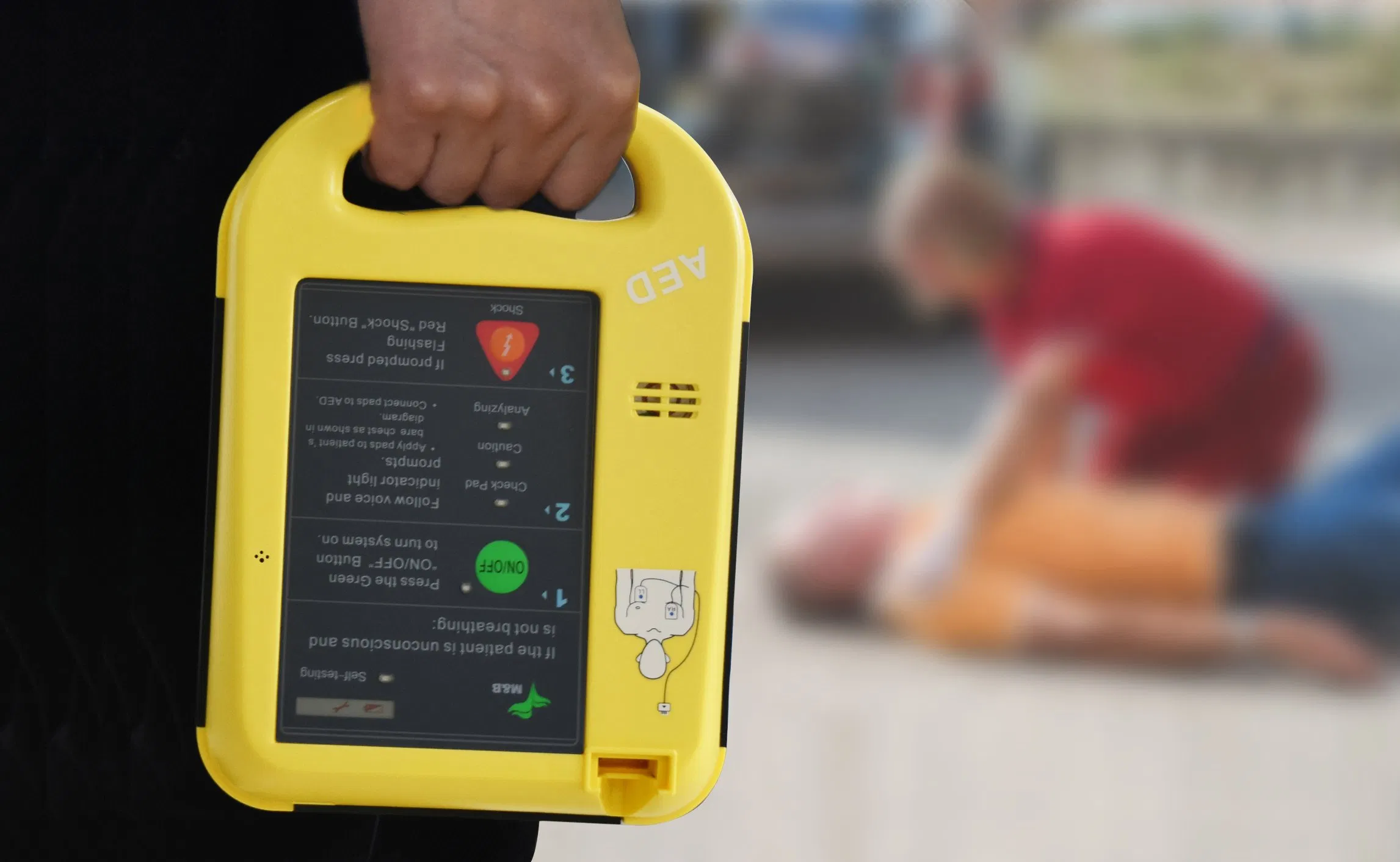 Desfibrilador portátil de alta calidad, monitor de emergencia, equipo médico, desfibrilador portátil, dispositivos de primeros auxilios
