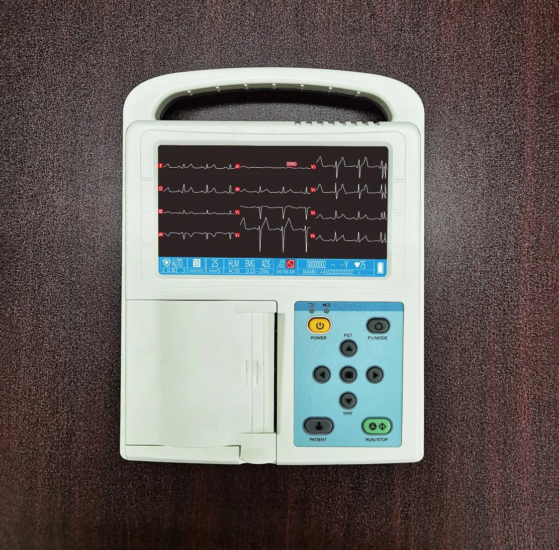 Buen ECG-3e2 Canal Digital 3 Aparato de ECG 7 Pantalla Táctil Portátil de EKG Máquina de ECG Hospitalaria