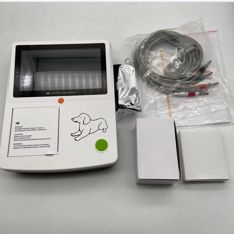 Máquina de electrocardiografía ECG portátil digital personalizada de primera elección para animales