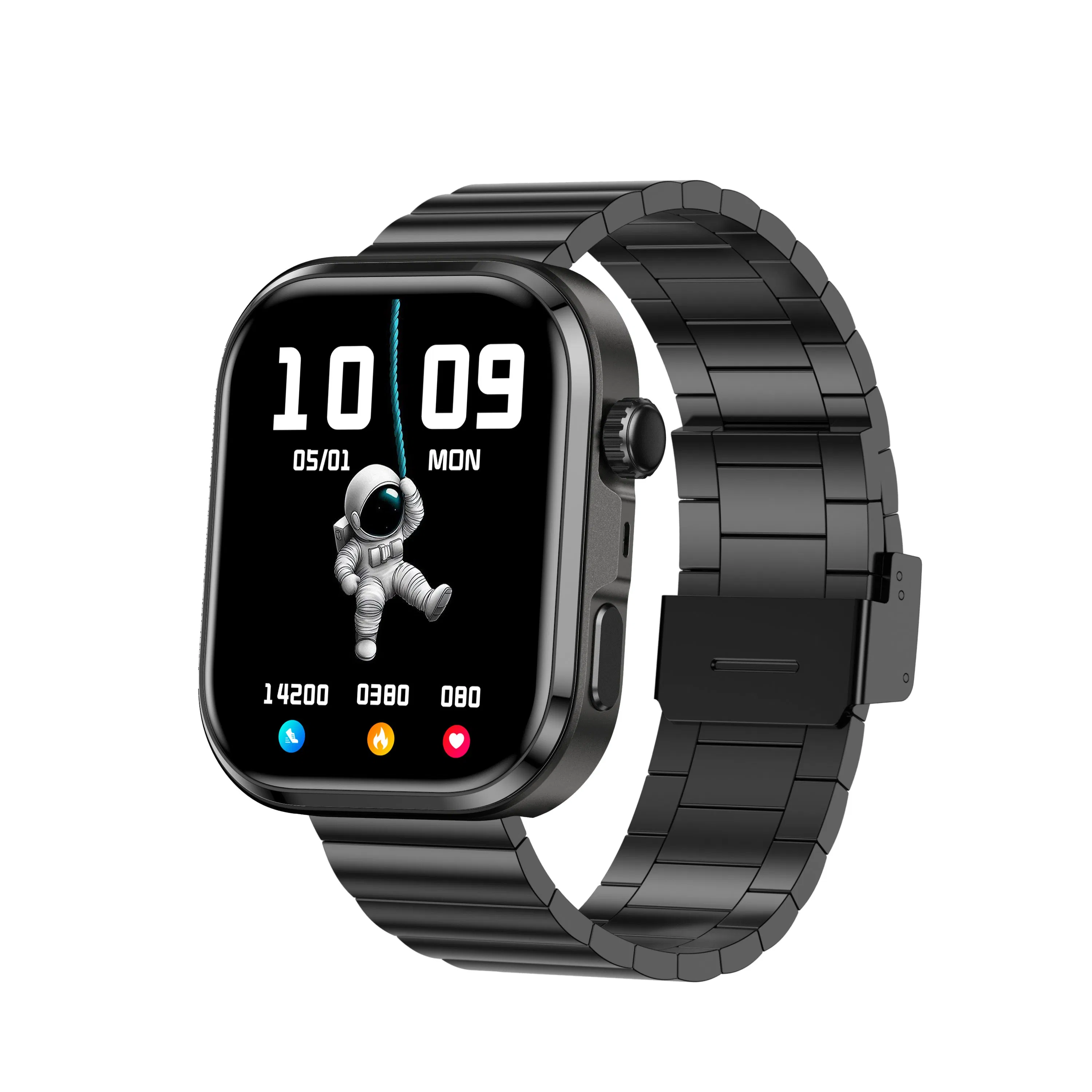 Monitor de Frecuencia Cardíaca ECG de Nivel Médico, Pulsera Inteligente Conectada Sumergible, Reloj Inteligente Electrónico