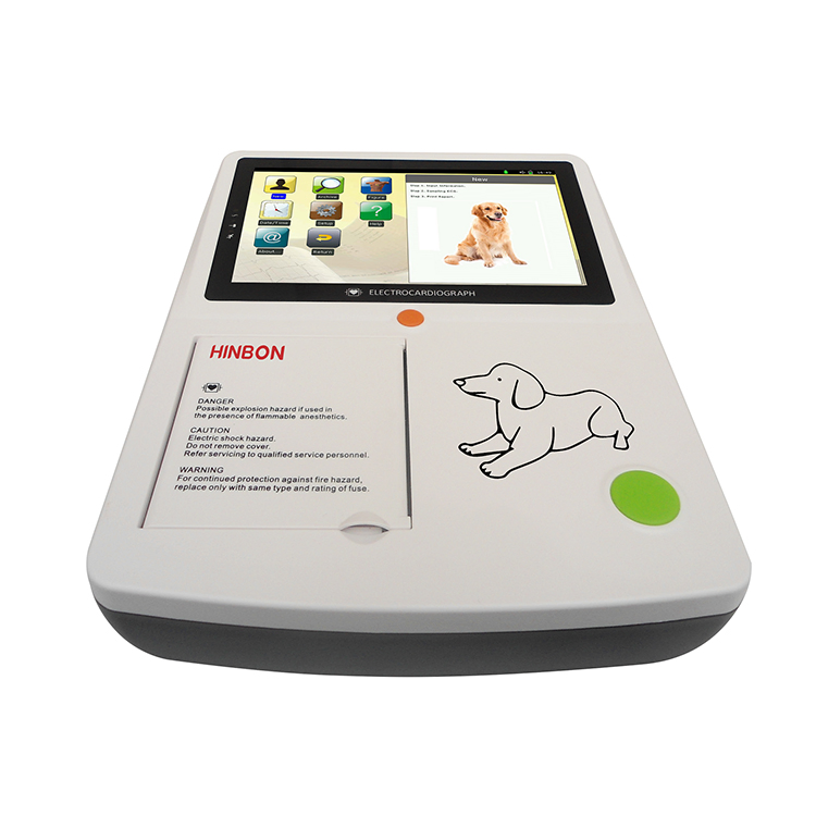 Máquina de electrocardiografía ECG portátil digital de buena calidad para animales