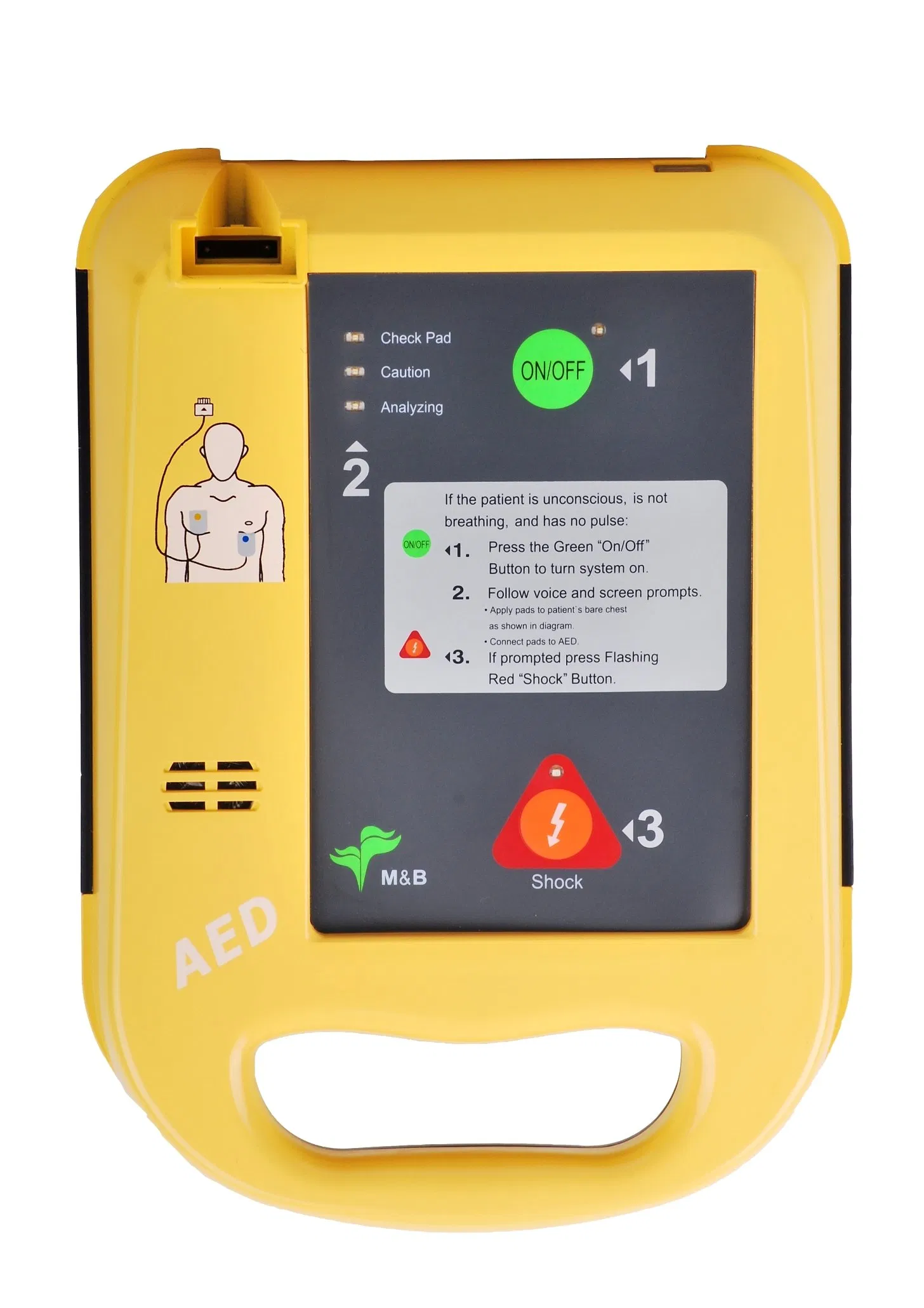 Desfibrilador portátil de alta calidad, monitor de emergencia, equipo médico, desfibrilador portátil, dispositivos de primeros auxilios