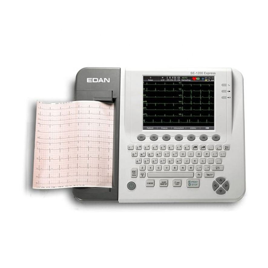 Se-1200 Edan ECG Se-1200 Expresar 12 Canal Electrocardiograma en reposo Máquina ECG