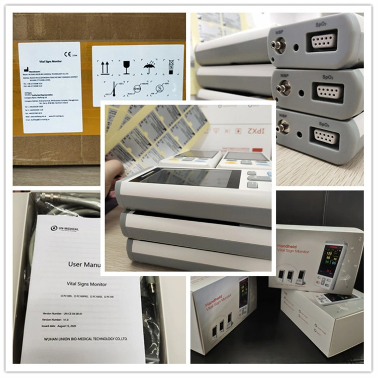 Monitor de Pacientes Portátil Veterinario Recargable con ECG NIBP SpO2