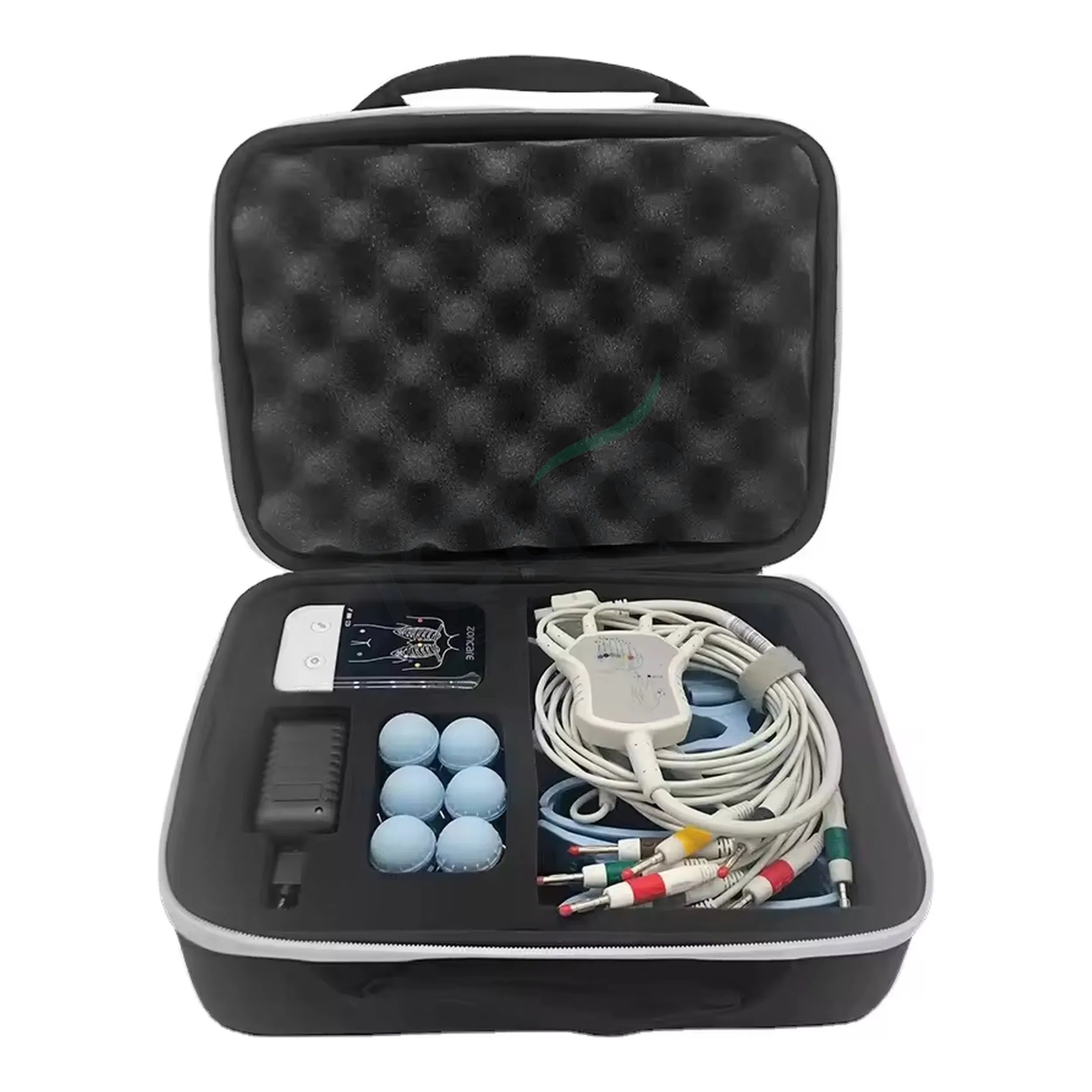 Máquina de ECG Holter portátil y inalámbrica 12