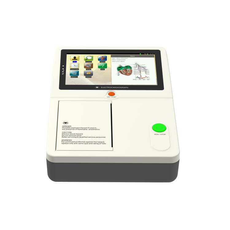 Máquina de ECG Digital a Mejor Precio 12 Derivación 6channel Electrocardiógrafo en Reposo
