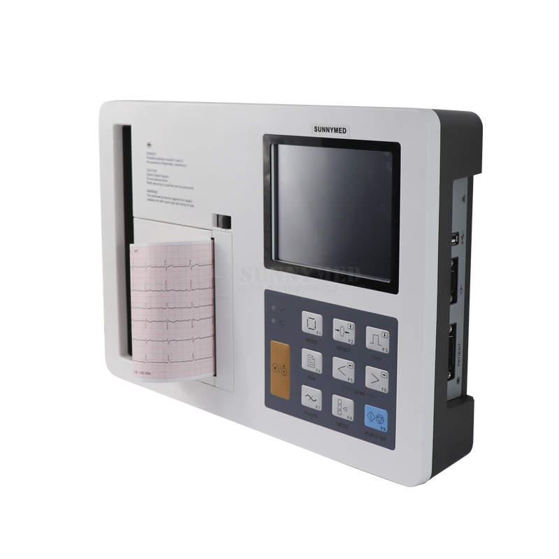 Sy-H006c Productos Médicos 6 Canal 12 Electrocardiograma ECG EKG con Impresora Térmica Integrada