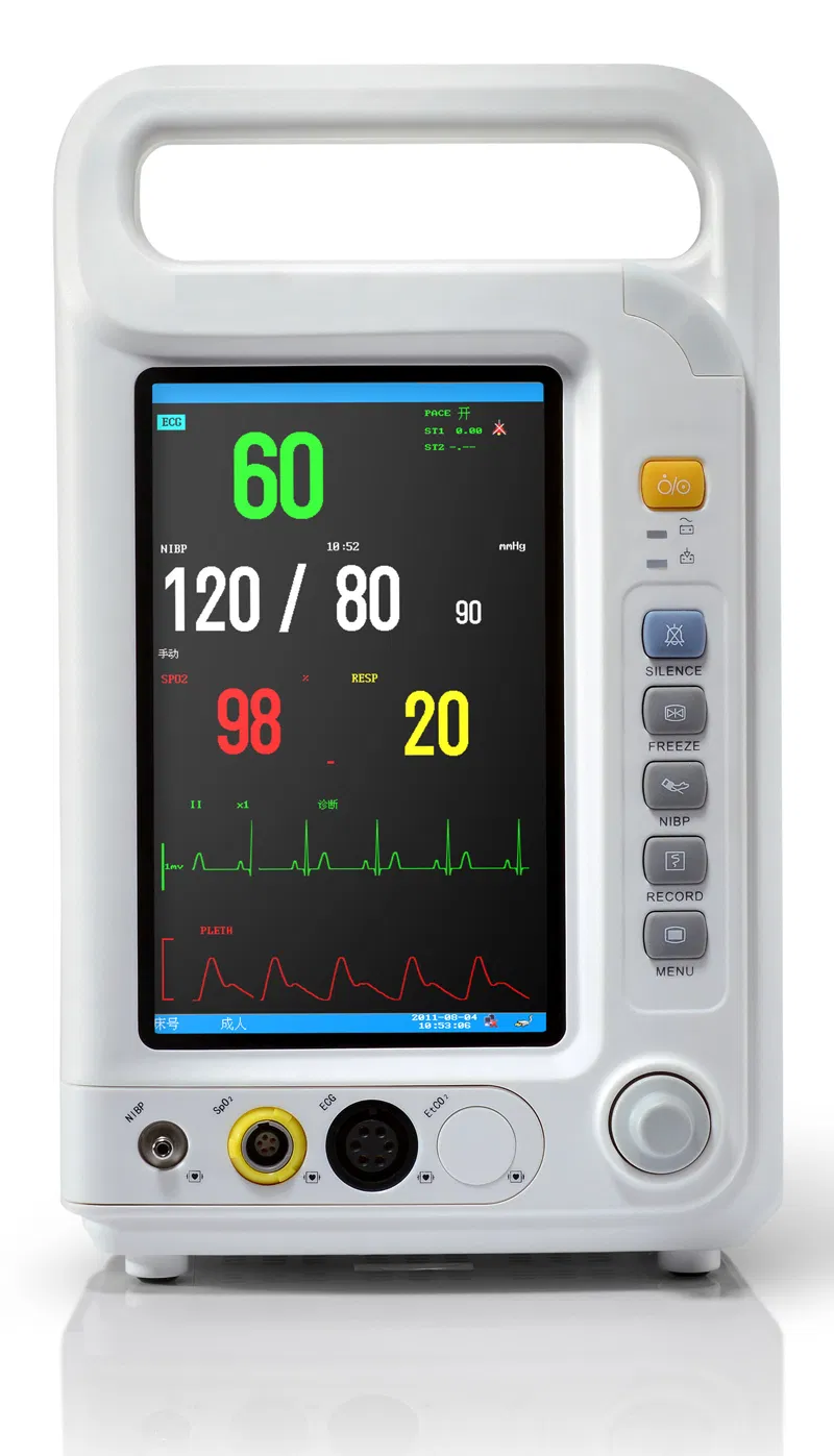 7 Monitor de Pacientes Multípara de Inch Ew-P807V para Monitoreo Veterinario