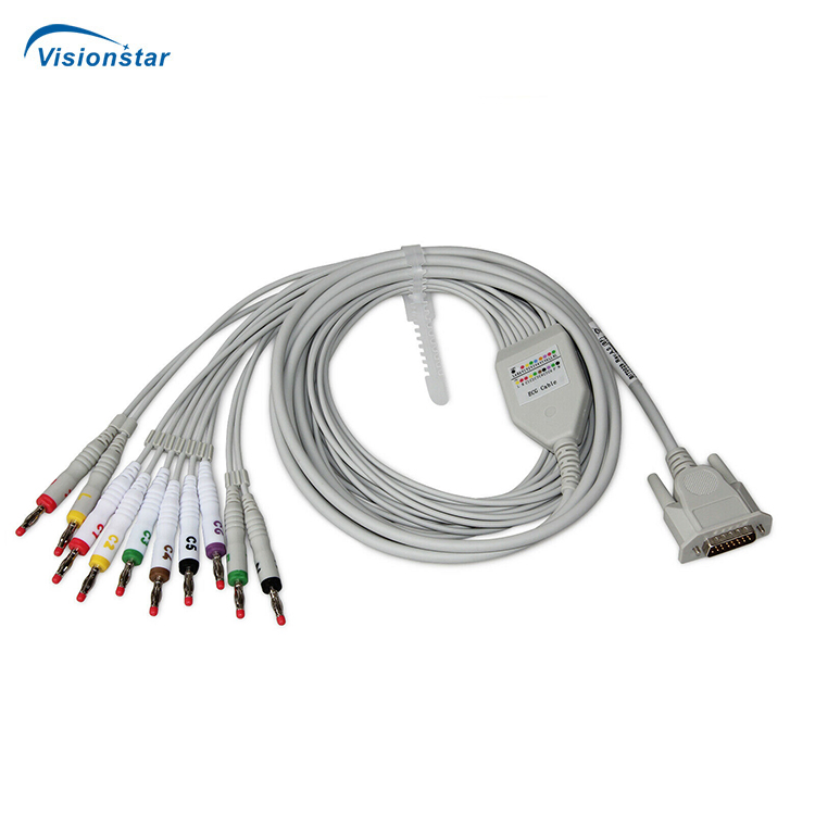 Oec3m Equipo de Sala Quirúrgica Portátil de China 6 Máquina de Electrocardiograma ECG con Pantalla Táctil de Canal para Hospital
