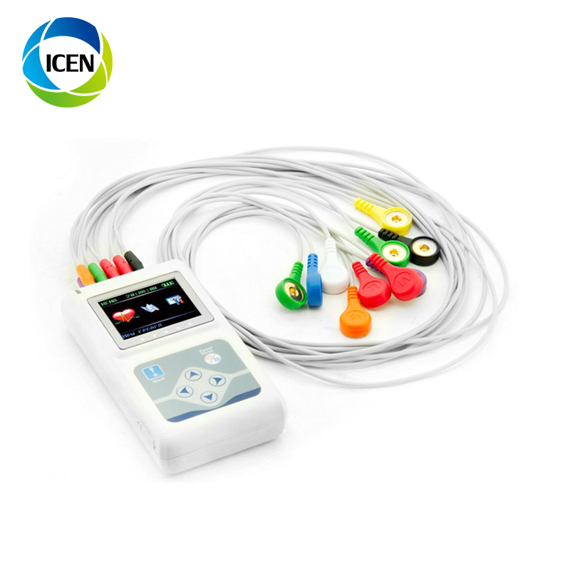 IN-H015 monitor de paciente ECG ambulatorio 24 monitor Holter de una hora
