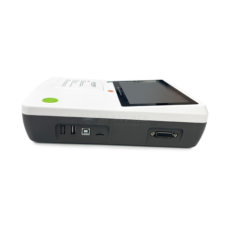 Sy-H004f Medición Automática Portátil de Electrocardiografía 3 Máquina de ECG de Canal con Pantalla Táctil