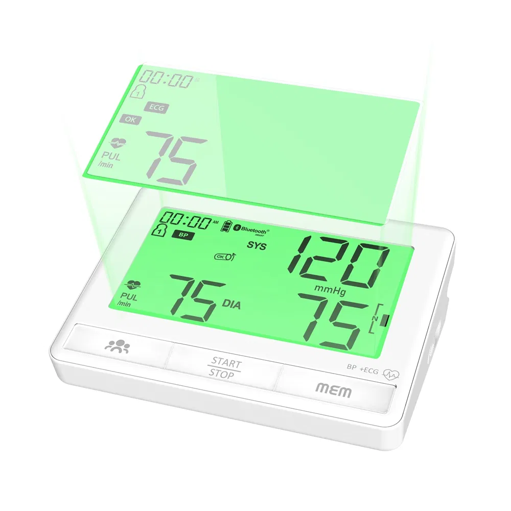Monitor de Presión Arterial ECG Bluetooth 5.0 Conexión Rápida con Móvil