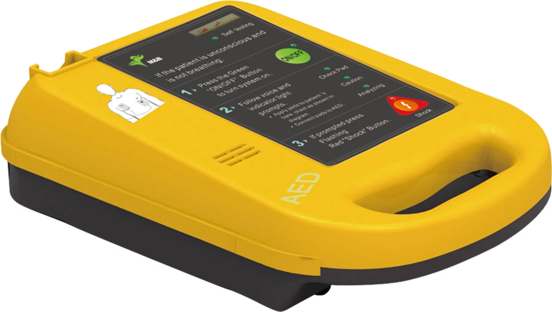 Desfibrilador portátil de alta calidad, monitor de emergencia, equipo médico, desfibrilador portátil, dispositivos de primeros auxilios