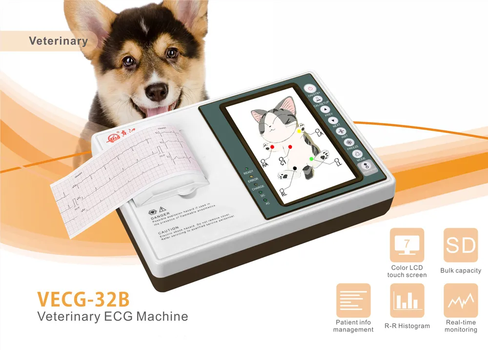 Máquina de ECG Veterinaria