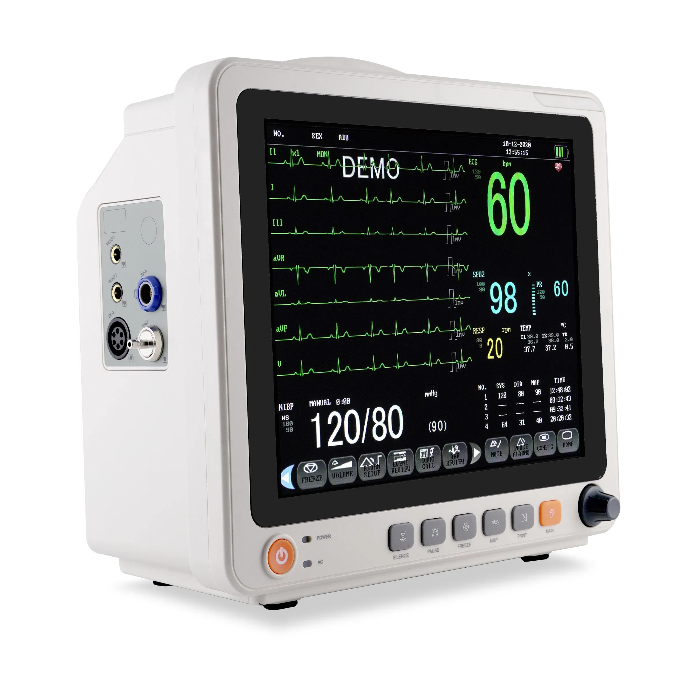 IN-12B Monitor portátil inalámbrico de MRI de emergencia para hospitales, el más barato para pacientes