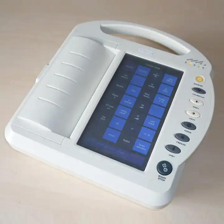 12 Channel/12 Máquina de ECG Digital de Plomo Electrocardiógrafo Máquina EKG para Hospital Clínica