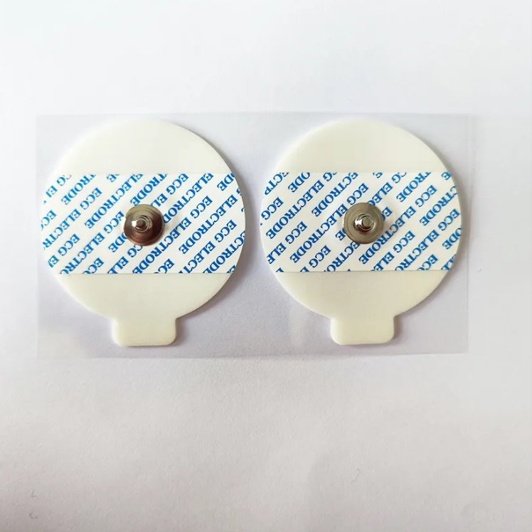 Venta caliente de alta calidad electrodo de ECG desechable de espuma y no tejido para hospital con pestaña