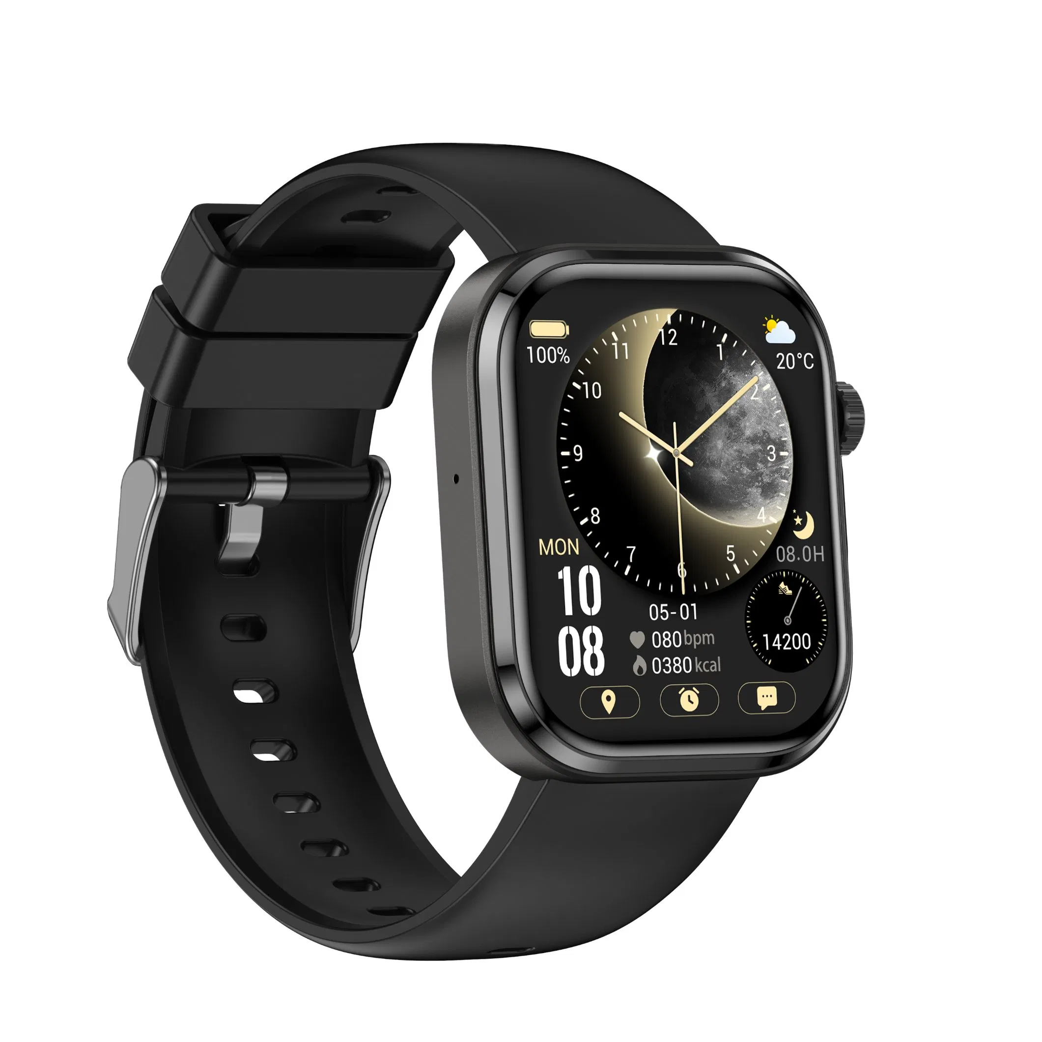 Monitor de Frecuencia Cardíaca ECG de Nivel Médico, Pulsera Inteligente Conectada Sumergible, Reloj Inteligente Electrónico