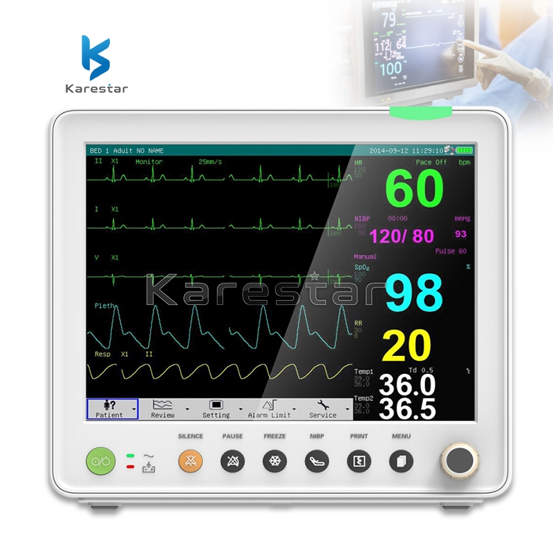 Monitor de Signos Vitales Portátil al por Mayor 6 Parámetros Tipo Uso Humano Monitor de Paciente Multiparámetro