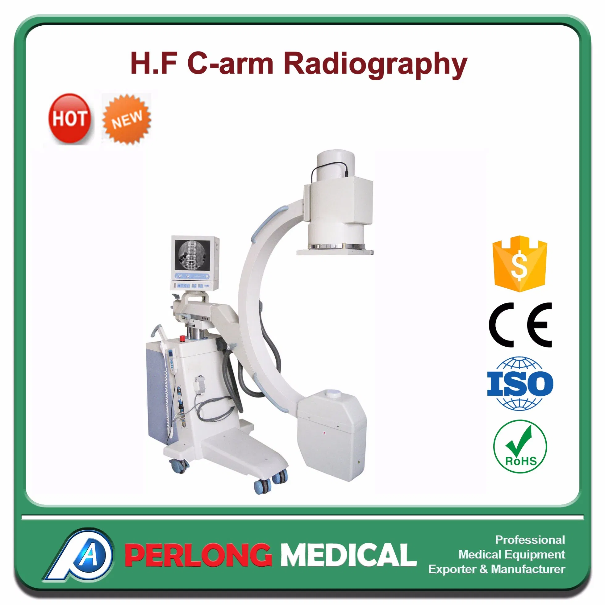 Sistema de C-Arm Móvil de Alta Frecuencia; Imagen de rayos X; Xm112e