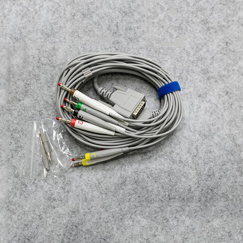 Máquina de ECG EKG Holter Digital Portátil para UCI de Hospital con Impresora 3 Canal 12 Leads