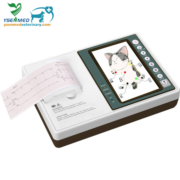 Equipo Veterinario Equipo Médico Máquina de ECG Ysecg100gv