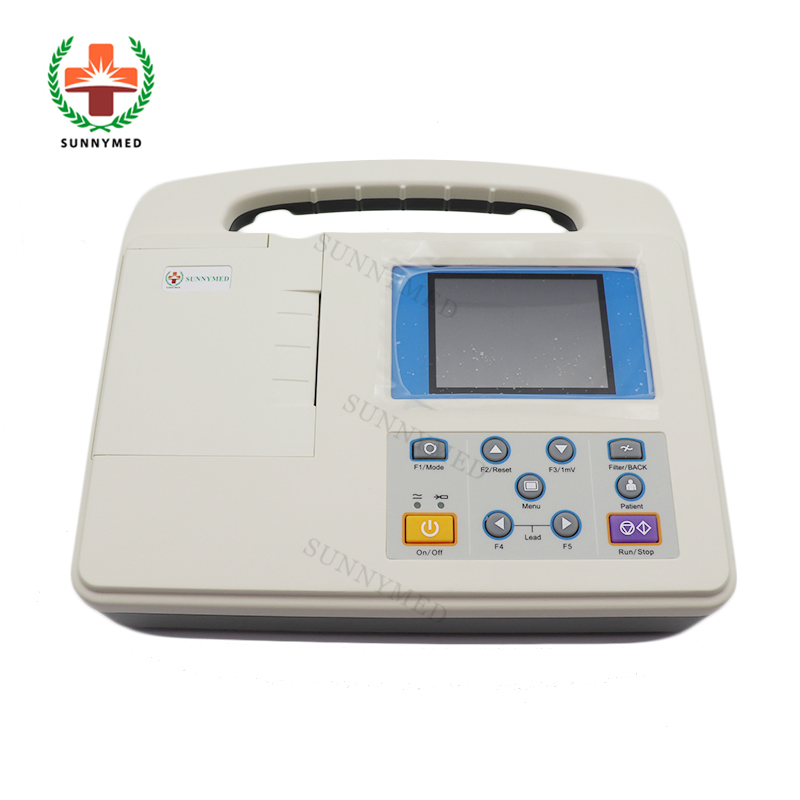 Sy-H001b Máquina de electrocardiografía portátil de un solo canal para hospital