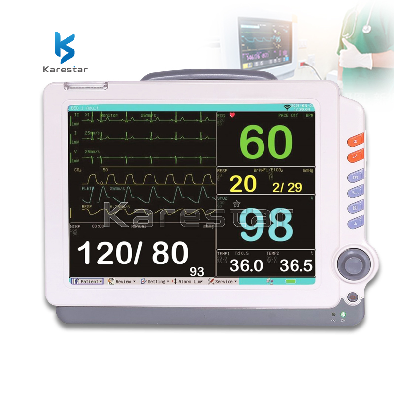 Monitor portátil de múltiples parámetros para ambulancia, monitor de signos vitales