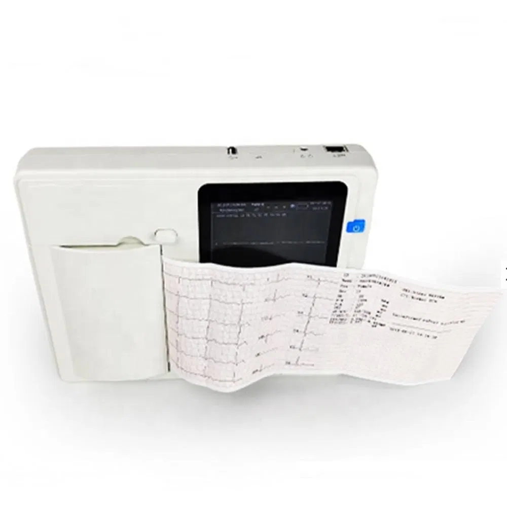 Electrocardiógrafo 12 Lead Portátil 6 Máquina de ECG de Canal