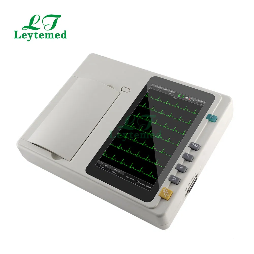 Ltse23 Máquina de ECG portátil 3 Estándar de canal 12 Dispositivo de ECG de 12 derivaciones