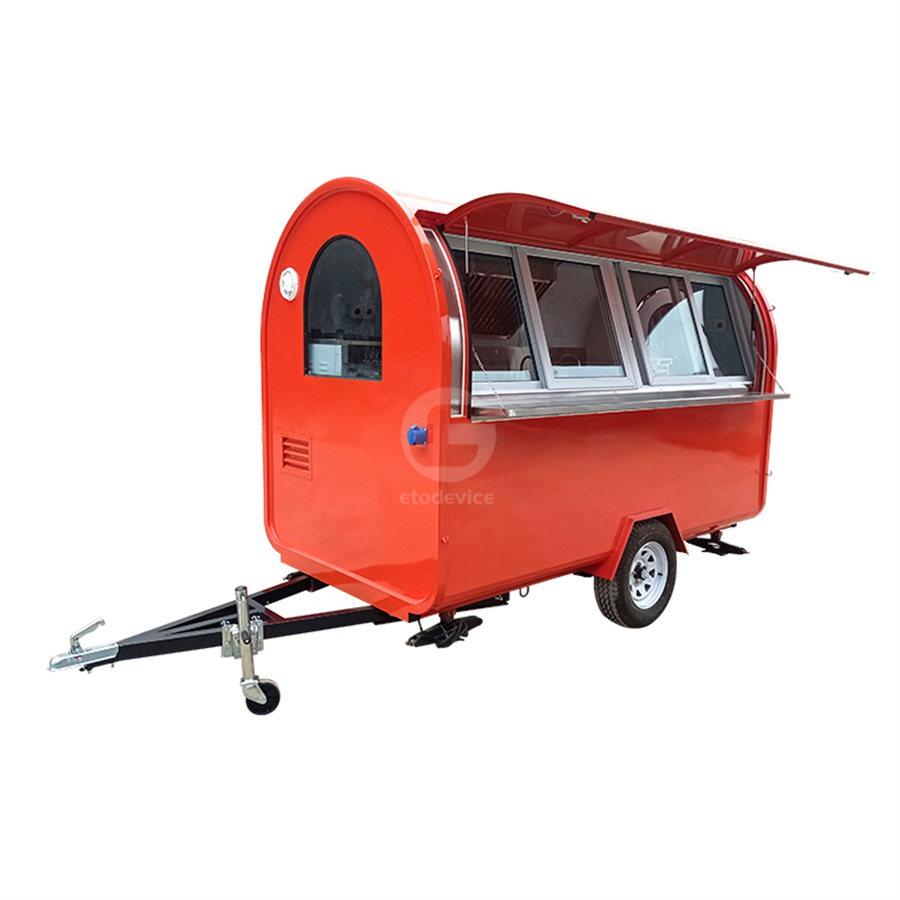 Fast Food Stalls Mobile Coffee Kiosk Food Van