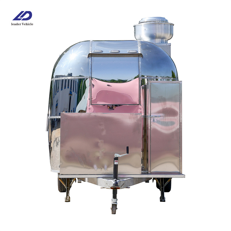 Street Permit Vending Coffee Hot Dog Ice Cream Kitchens Camper Burger Cart Electric Caravan Mobile Grill Refrigerator Food Van