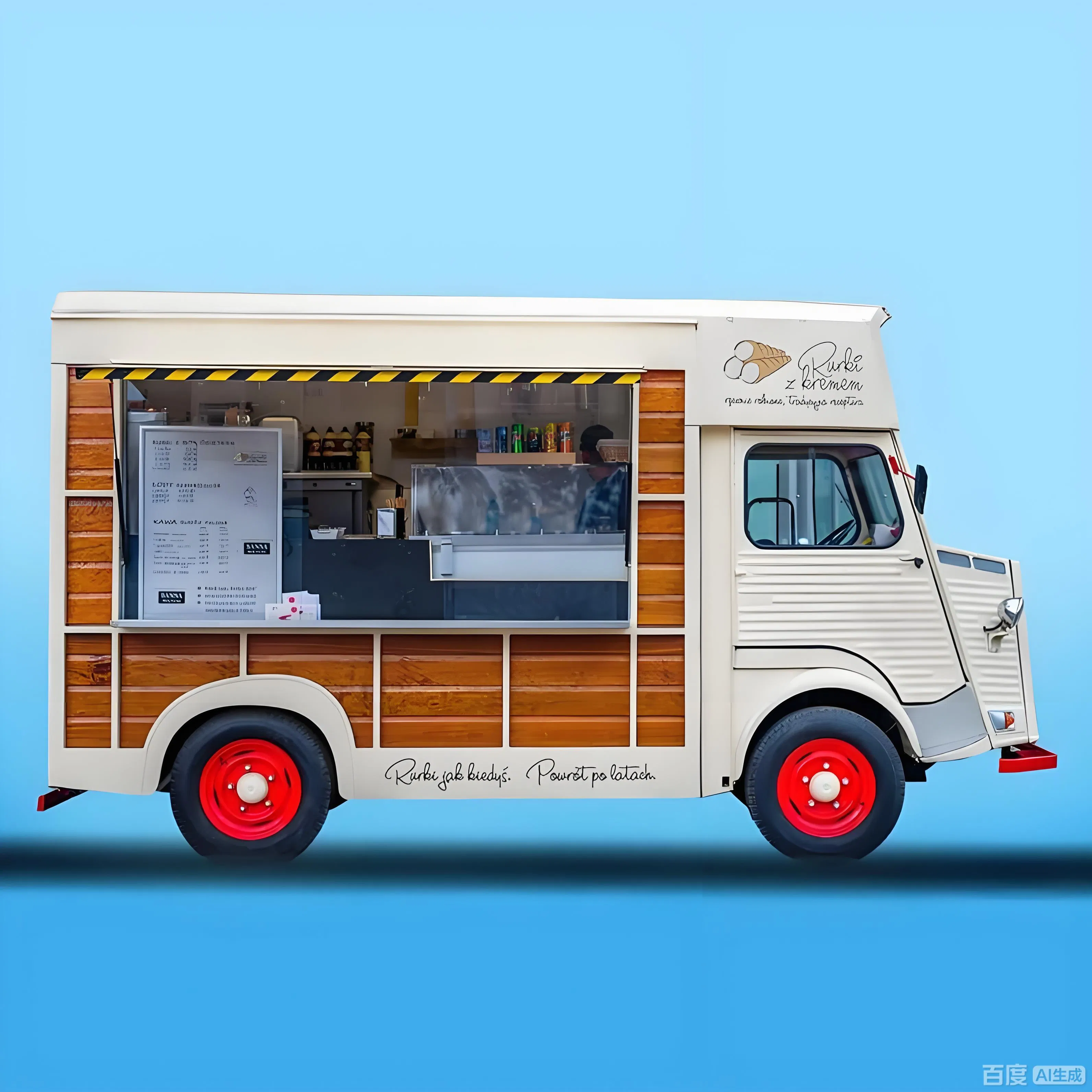 Mobile Kitchen Used Electric Food Catering Van Vintage Ice Cream/Coffee Street Food Vending Van