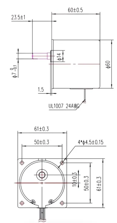 Motor Dimensions Diagram